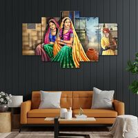 Perpetual Wood Rajasthani Paintings For Living Room |3D Painting For Wall Decoration