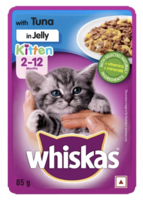 Grocery Whiskas (2 - 12 Months) Tuna 0.085 kg Wet New Born Cat Food [location specific]