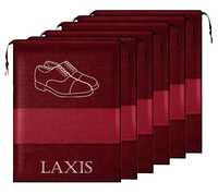 Shoe Bag for Travel & Storage Organizer  (Maroon, Pack of 6) 