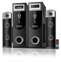 TRONICA Folk Audio Coupled SubWoofer 85W DigniFi Bluetooth Home Theater System 2.1 with FM/AUX/Pen Drive/Smart TV Support & Remote