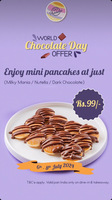 World Chocolate Day : Mini pancakes at ₹99 at 99 pancakes