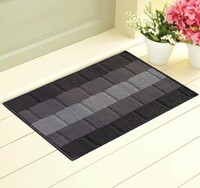 Status Contract Anti Slip Front Door Mat|(38x58cm) Living Room Rug for Entrance Door|Polypropylene Floor Mat for Home|Essential Small Rugs for Office, Bedroom & Kitchen| (Grey)