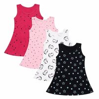 (Pack of 4) CLAP Baby Girl's Midi Dress (Pack of 4)