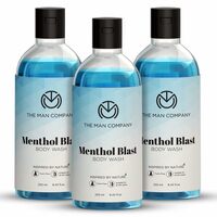 The Man Company Menthol Blast Perfumed Body Wash [250 ML Pack Of 3] 750 ML