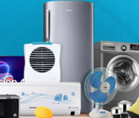 Appliances Bonanza 9-14 july Upto 80% off on TVs & Appliances + 10% off with HDFC Bank Cards 