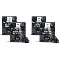 Bombay shaving company Charcoal Soap for Men | Deep Clean and Anti-pollution Effect | 70G Pack of 4