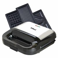 Libra 750 Watt 3 in 1 sandwich maker for Toast/Waffle/Gril