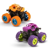 Toypoint Monster Truck Friction Powered Cars - Gift Toys for Kids, Boys, Girls (Pack of 2)