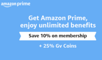 Amazon Prime Vouchers at 35% off Using SBI Cards