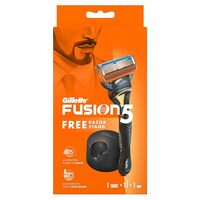 Gillette Fusion 5 Razor for Men with free razor stand