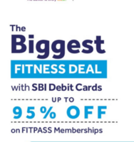 Fitpass X SBI : Upto 95% off on Fitpass membership + Free Gifts