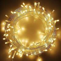 Lexton 36 Feet Long 40 LED Power Pixel Serial String/Fairy Light | Plug Sourced | Suitable for Home & Outdoor Decoration, Diwali, Christmas, Ramadan, Wedding, Party, Festival (Pack of 1 Warm White)