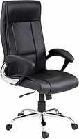 Amazon Brand - Solimo Brasov High Back Executive Chair (Black,Metal)
