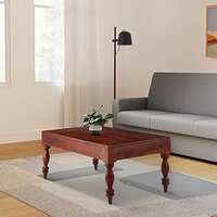 Amazon Brand - Solimo Marlut Coffee Table (Solid Sheesham Wood, Honey Finish)
