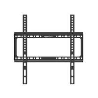 Amazon Basics Super Heavy Duty TV Wall Mount for 26 to 63 inch TVs | Universal Compatibility | Heavy Duty Steel Build | Sleek Fixed Positioning | Low Profile Design | Easy Installation (Black)