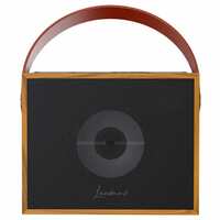 LANDMARK LM BT1063 Portable 8W Stereo Channel Bluetooth Wooden Speaker with Phone Stand, Super Bass Speaker, 6hrs Playtime, Wired Mic, Karaoke Features, Multi Connectivity-TF/FM/USB/Aux (Brown)