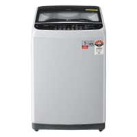  LG 8 kg 5 Star Inverter Fully Automatic Top Load Washing Machine (T80SNSF1Z.ASFQEIL, Stainless Steel Tub, Silver)
