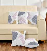 Self Design Cushions Cover (Pack of 5, 40 cm*40 cm, Multicolor)