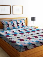 Dream Living 100% Microfiber Bedsheet for Double Bed with 2 Pillow Covers Breathable