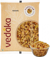 Amazon Brand - Vedaka Raisins 1kg | Premium Dried Grapes | Kishmish