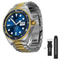 Fire-Boltt Quantum Luxury & Sporty Stainless Steel with Free Silicone Strap Smartwatch, 1.28" Bluetooth Calling, 2 Looks in 1 Watch, High Resolution of 240 * 240 Px & TWS Connection (Sapphire Gold)