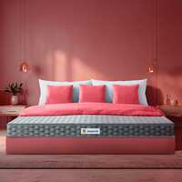 Sleepwell Stargold - Profiled Resitec Foam | 5-inch Queen Bed Size | Medium Firm | Anti Sag Tech Mattress (Grey, 84x60x5) 