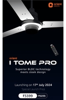 Orient I Tome Pro BLDC Fan | Sale 17th July