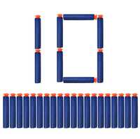 VGRASSP Soft Foam Suction Bullets Darts for Toy Guns -Sticky Safe Bullets Compatible with Nerf N-Strike Blaze Storm Guns - 10 Count - Color As Per Stock