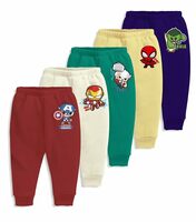 minicult Cotton Pajama Pants with All Over Print for Boys and Girls (Multicolor Designs)(Regular Fit)(Pack of 5)
