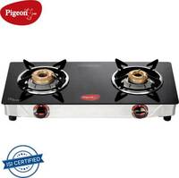 Pigeon Popular Cooktop Glass Manual Gas Stove (2 Burners)