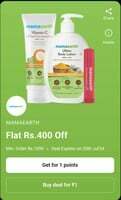 Paytm × Mama Earth - Get Flat 400 Off from Mama Earth Mov 1099 @1 Rs or 1 Points
