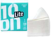 10 on Lite 1 Ply Super Cocktail Tissue Paper Napkins - 22 X 22 CM - 100 Paper Napkins Per Pack- Single Pack