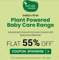 Flat 55% OFF* on Mother Sparsh Products