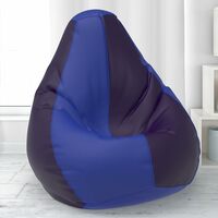  ComfyBean Bag with Beans Filled XXXL- Official: Lazy Sacks Bean Bags - for Young Adults - Max User Height : 5-5.8 Ft.-Weight : 60-70 Kgs(Model: Blue Indigo) 