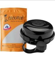 Cockatoo BB01-Lightweight Steel Bicycle Bell, Durable Bell for Cycle, Black