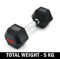 SLOVIC Home Gym | Set of 1 Fixed Weight Dumbbell (5 kg)