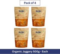 Sri Sri Tattva Food Essentials Combo Organic Jaggery Combo (Organic Jaggery, 500g - 4 Qty)