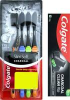 Colgate Charcoal Toothpaste with Slim Soft Charcoal Toothbrush (4 pcs) [Location Specific]