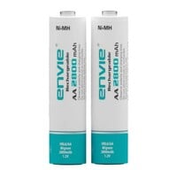 envie AA2800 2PL 2800 mAh Ni-MH AA Rechargeable Battery (Pack of 2)