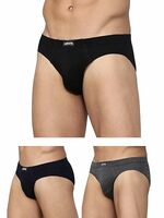 Levi's Men Cotton 011 Comfort Brief with Contoured Double Pouch, Tag Free Comfort & Smartskin Technology (Pack of 3)