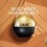 LAKMÉ Absolute Skin Natural Mousse Beige Honey 05, Spf 8 Natural Finish Matte Cream Foundation -Long Lasting Weightless Full Coverage Face Makeup, 25G - All Skin Type