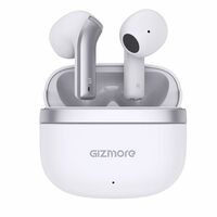 GIZMORE TWS 809 Pro Bluetooth 5.3 | ENC | Featherlite Sung Fit in-Ear Wireless Earbuds Bluetooth Headset (White)