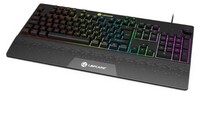 LAPCARE Thunder USB Gaming Keyboard, LIGHTSYNC RGB Backlit Keys, Spill-Resistant, Anti-Ghosting, Customizable Keys, Dedicated Multi-Media Keys - Black (LGK-111)