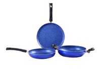 Wonderchef Tivoli 3 Pieces Blue Cookware Set