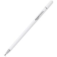 Amazon Basics Capacitive Stylus Pen Metal Body with Magnetic Cover - White 