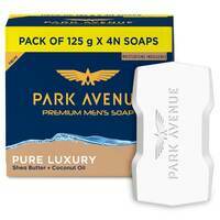 Park Avenue Premium Men’s Soaps for Bath – Pure Luxury | 125g (Pack of 4) 