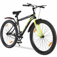 Urban Terrain Galaxy High Performance Mountain Cycles for Men with Complete Accessories MTB Bike 26T Single Speed | Ideal for 13+ Years, Green
