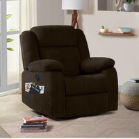 Sleepyhead RX7 - Single Seater Fabric Motorized Recliner (Egyptian Brown)