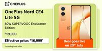 OnePlus Nord CE4 Lite 5G (Mega Blue, 8GB RAM, 128GB Storage)