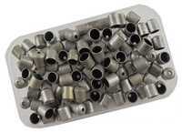 Eshoppee 100 pcs 7 mm Necklace end Locking Antique Silver Color Beads for Jewellery Making kit Art and Crafts